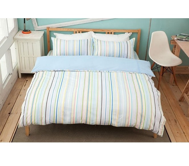 Moisture-absorbing and quick-drying double three-piece bed bag set